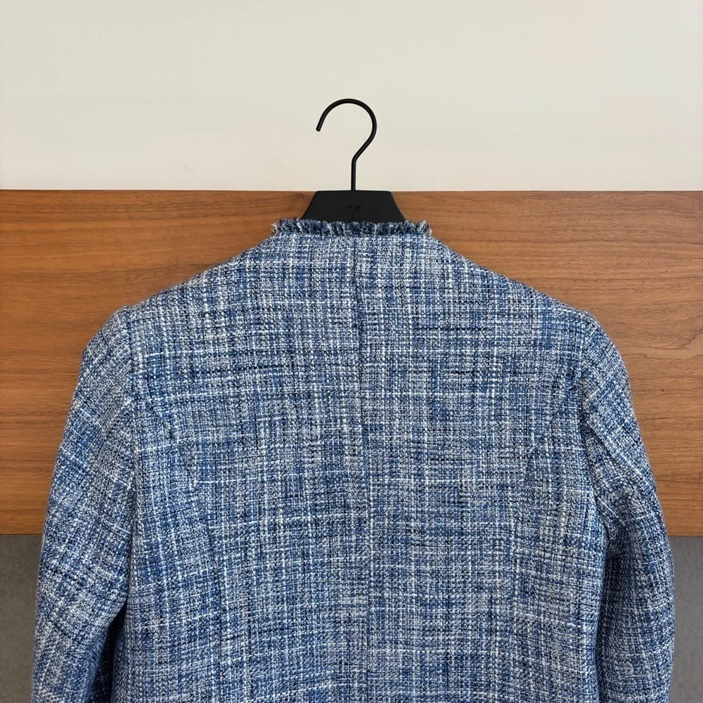 Maeve by Anthropologie Jacket Blazer Tweed Double Breasted, Size 00 - Picture 14 of 16